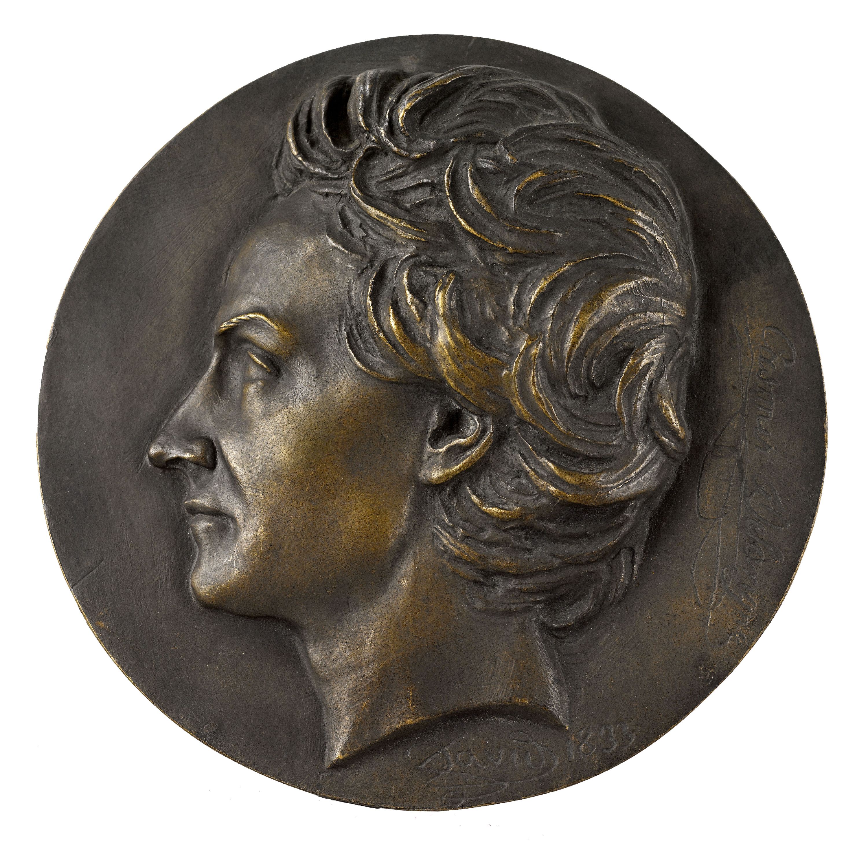 David d'Angers, Portrait de Casimir Delavigne (1793-1865), poète et auteur dramatique