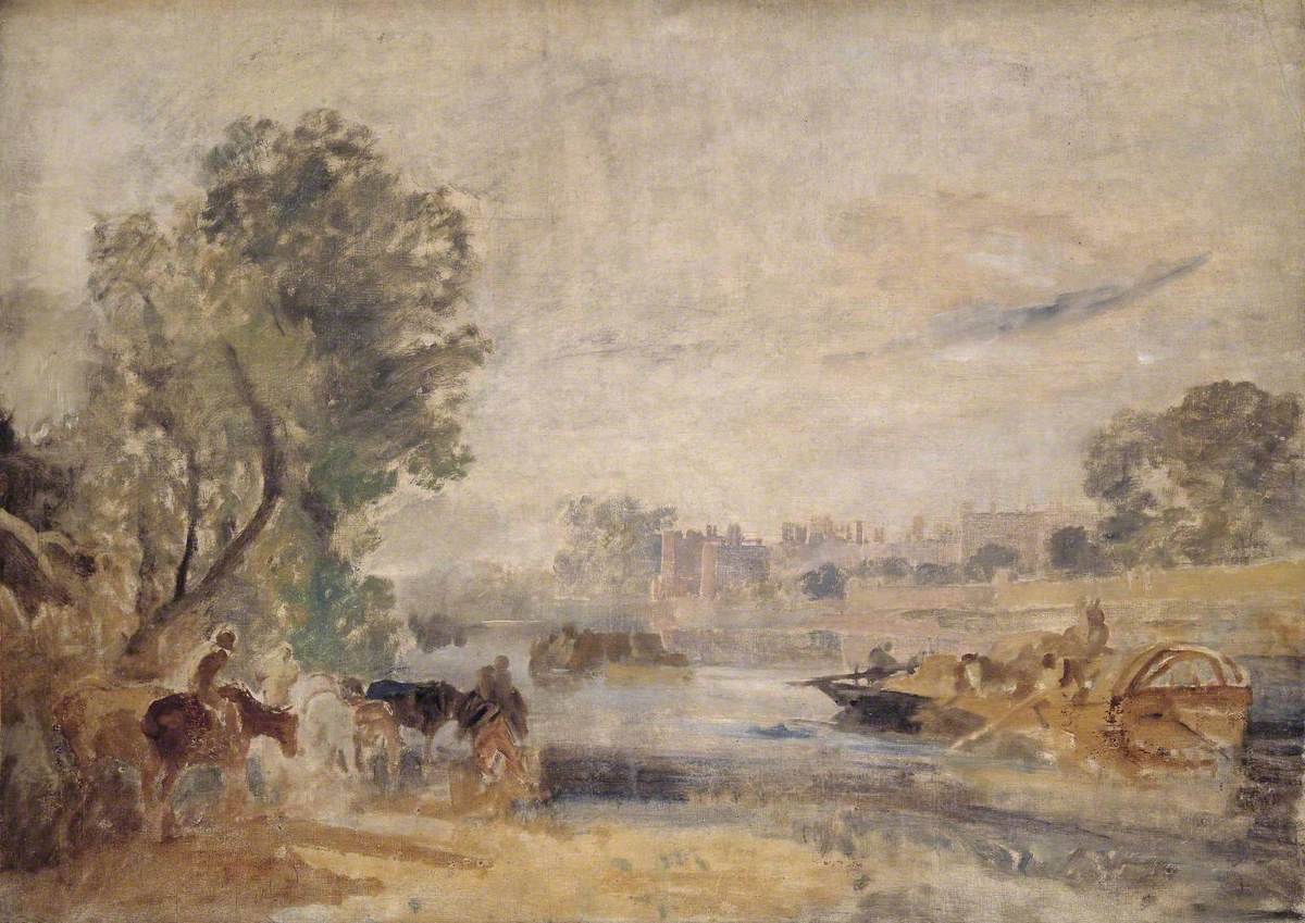 J. M. W. Turner, Hampton Court from the Thames