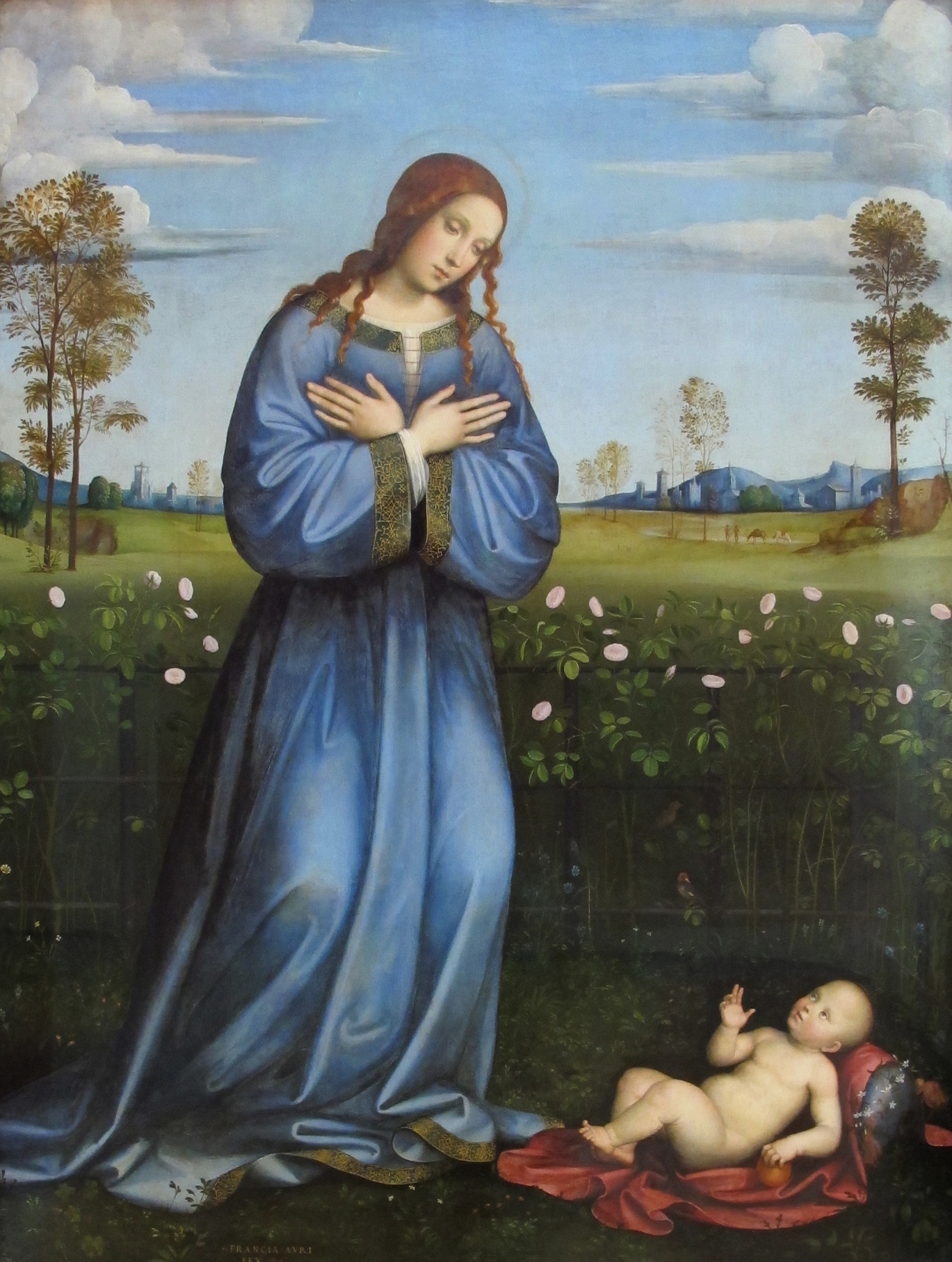 Francesco Francia, Madonna im Rosenhag
