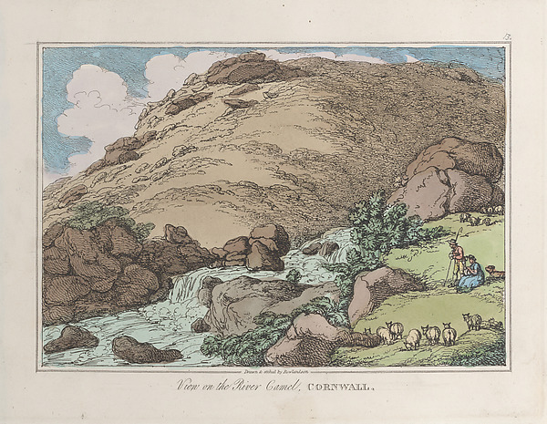 Thomas Rowlandson, View on the River Camel, Cornwall