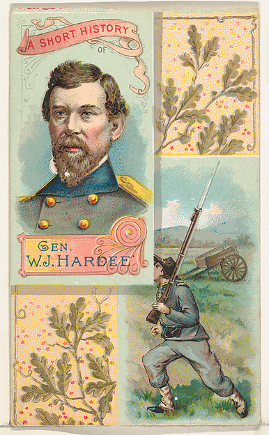 W. Duke, Sons & Co., A Short History: General William J. Hardee, from the Histories of Generals series (N114) issued by W. Duke, Sons & Co. to promote Honest Long Cut Smoking and Chewing Tobacco