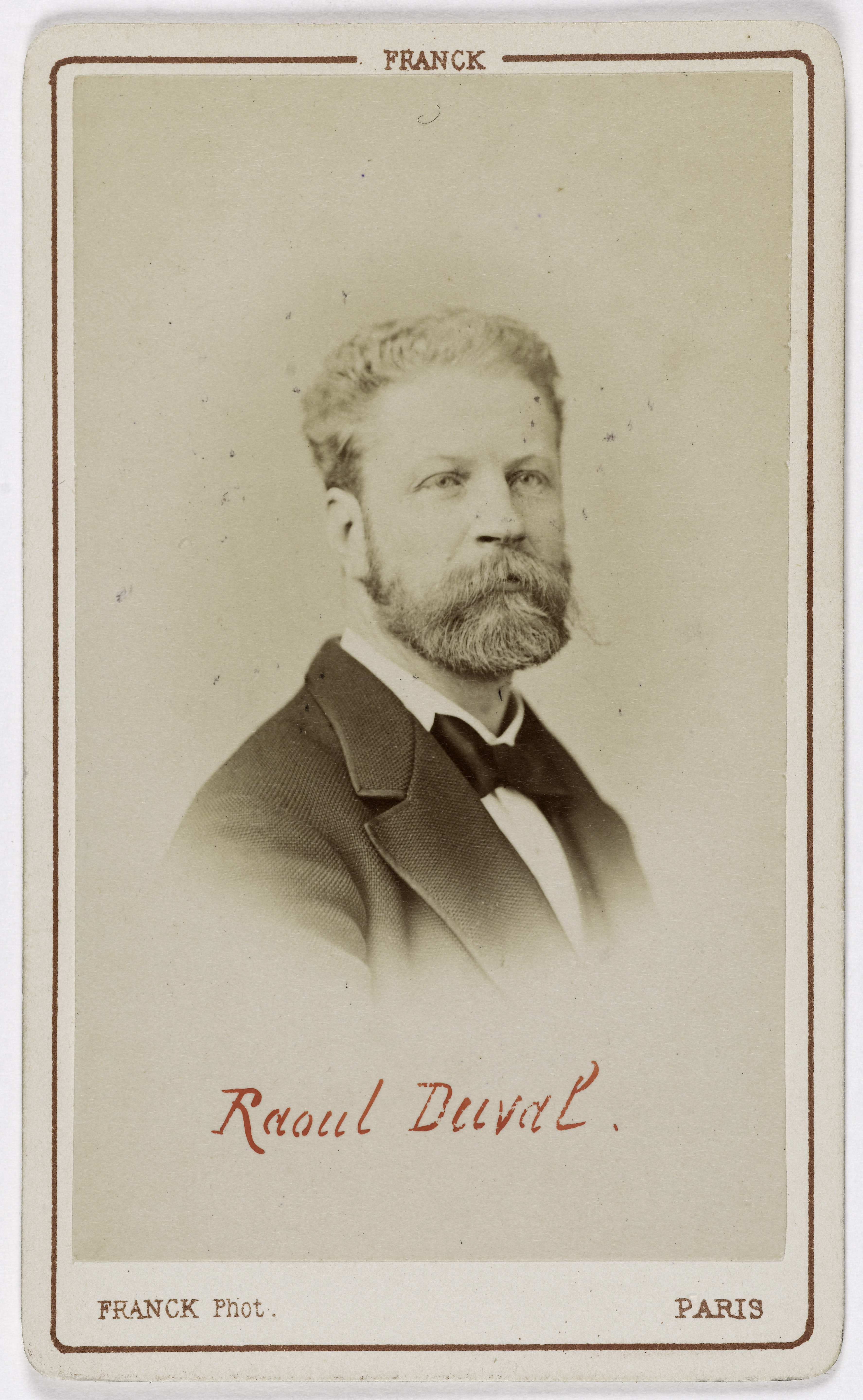 Franck, Portrait de Raoul Duval (1832-1887), (magistrat, homme politique)