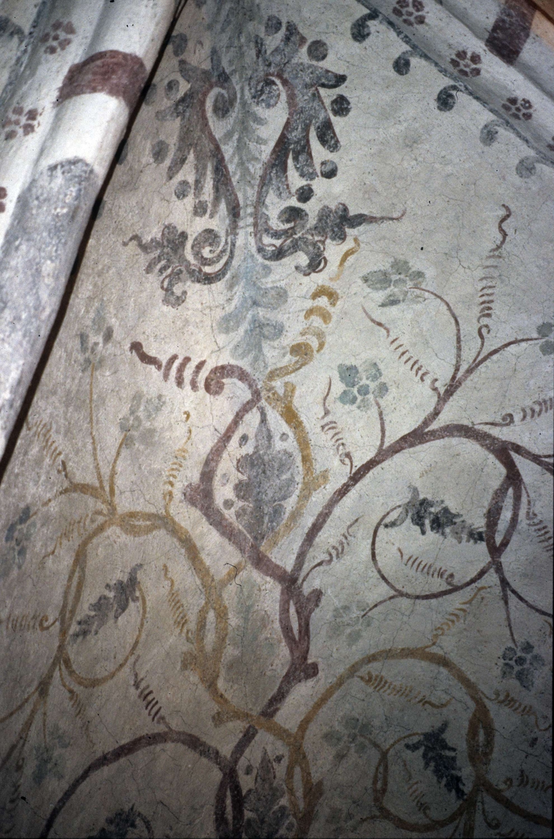 Rune Hammarling, Kalkmålning i Bälinge kyrka, Bälinge socken, Uppland 1989