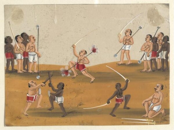 Unknown, One of eleven paintings depicting schools.