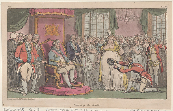 Thomas Rowlandson, Presenting the Trophies