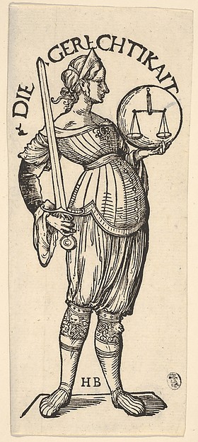 Hans Burgkmair, Justice (Die Gerechtikait), from "The Seven Virtues"