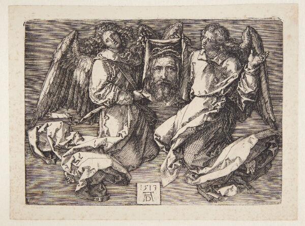 Albrecht Dürer, Svededugen, båret af to engle