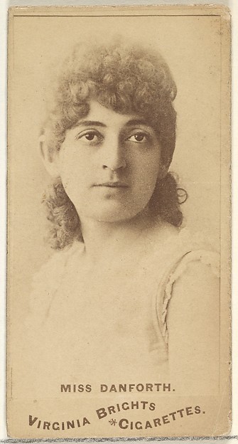 Allen & Ginter, Miss Danforth, from the Actors and Actresses series (N45, Type 1) for Virginia Brights Cigarettes