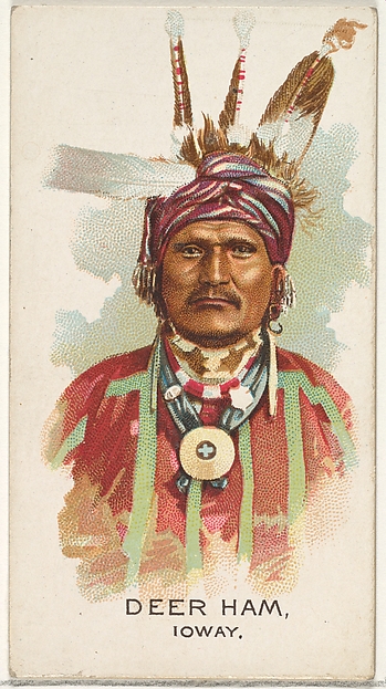 Allen & Ginter, Deer Ham, Ioway, from the American Indian Chiefs series (N2) for Allen & Ginter Cigarettes Brands