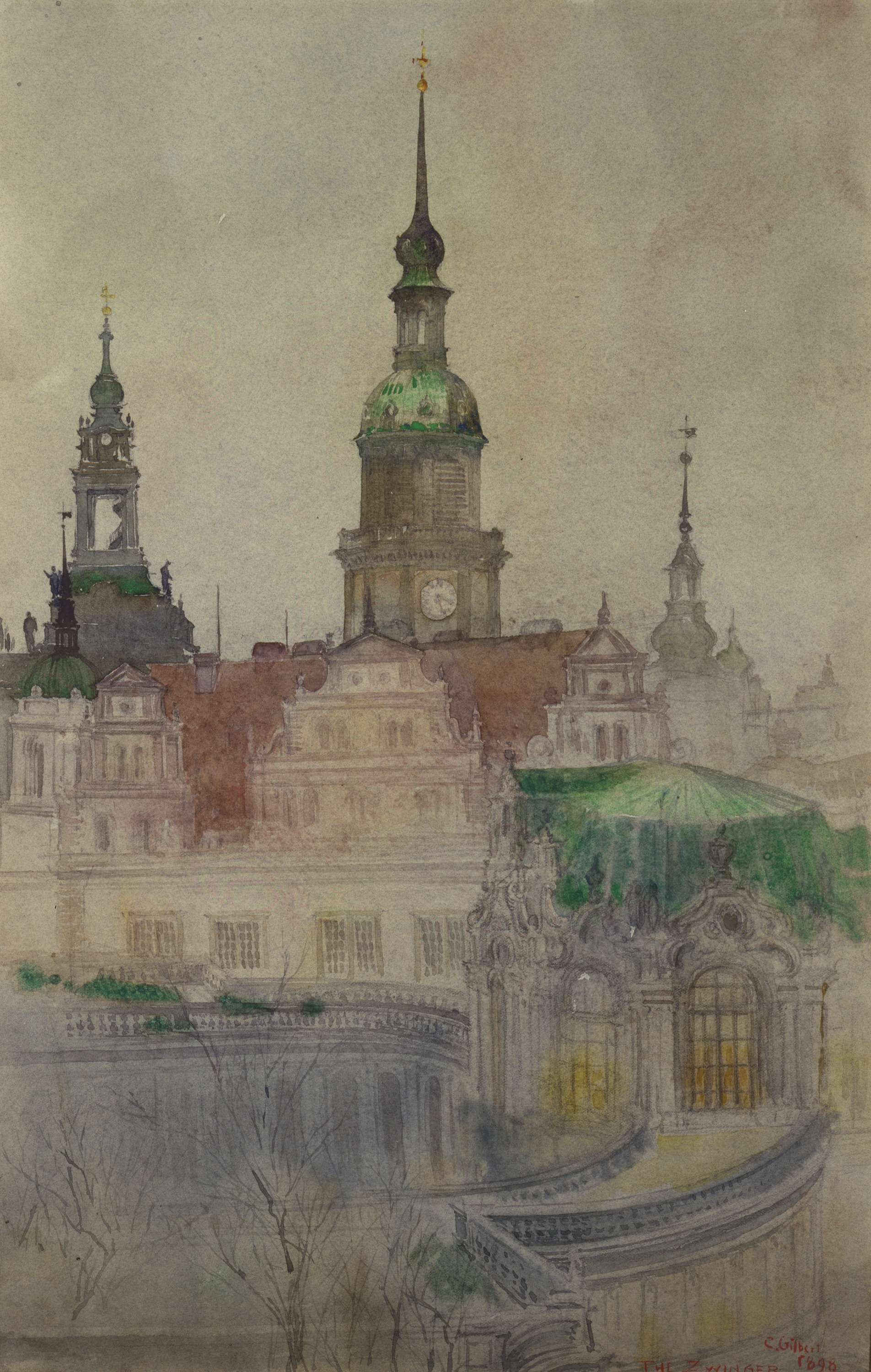 Cass Gilbert, The Zwinger Towers, Dresden