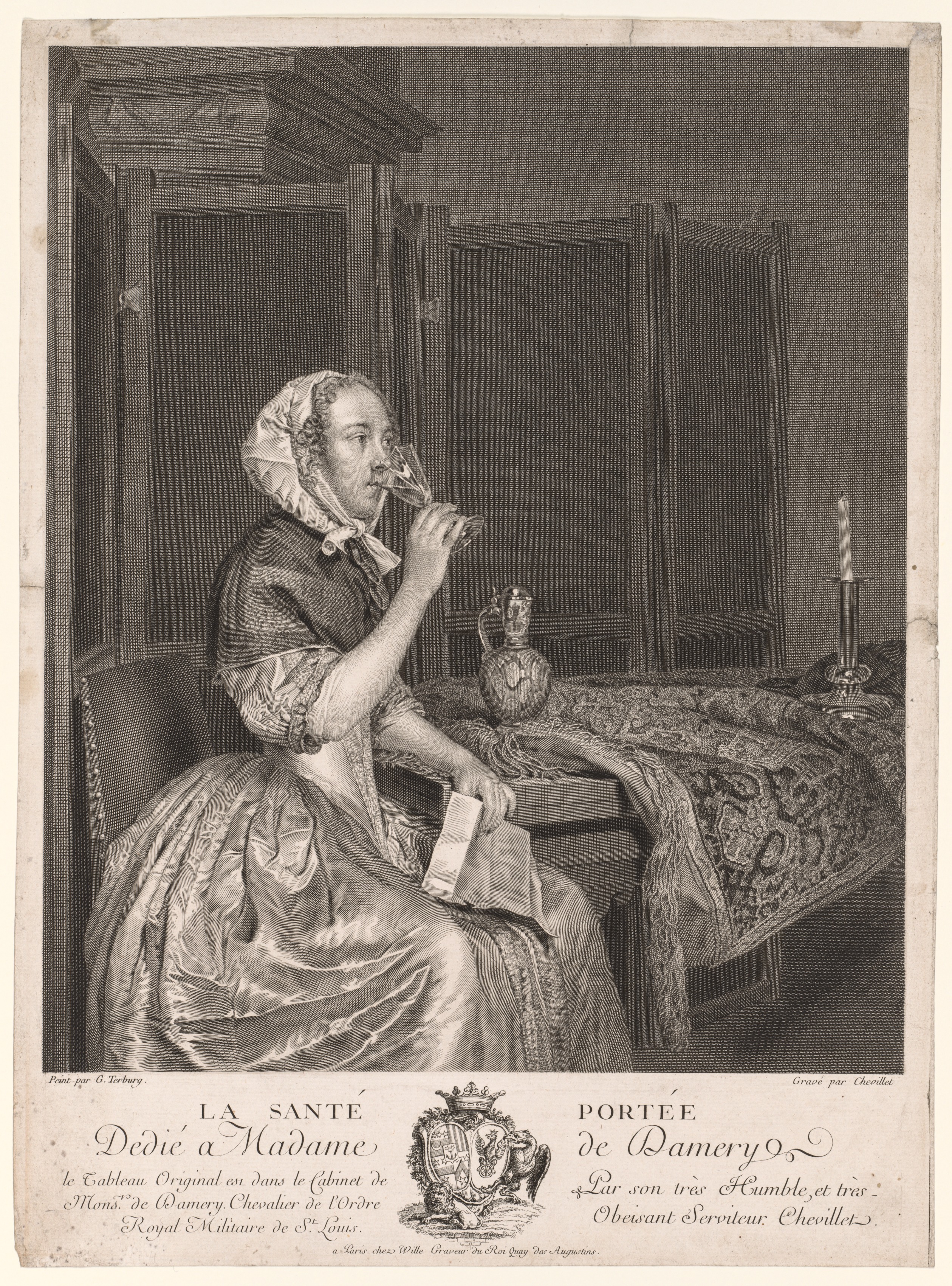Gerard ter Borch, Drinking a Toast