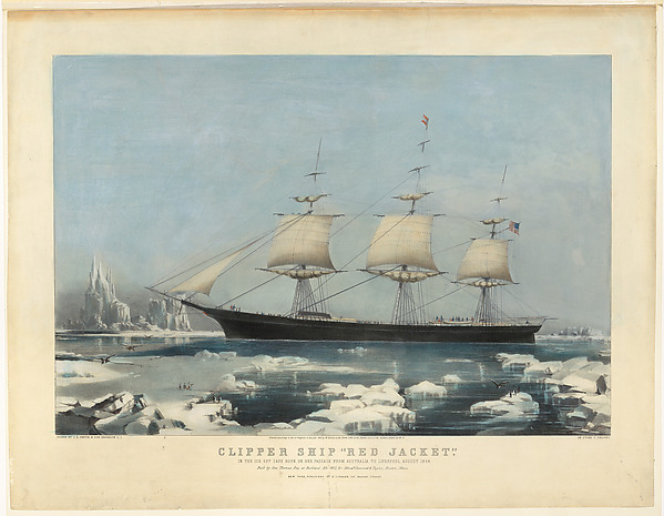 Charles Parsons, Clipper Ship "Red Jacket" – In the Ice off Cape Horn, on Her Passage from Australia, to Liverpool, August 1854