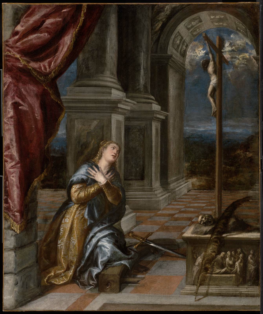 Titian, Saint Catherine of Alexandria at Prayer