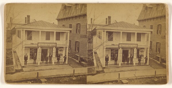 Unknown, [Exterior view of Dowe's Book Store]