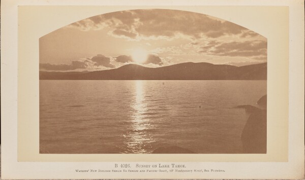 Carleton Watkins, Sunset on Lake Tahoe