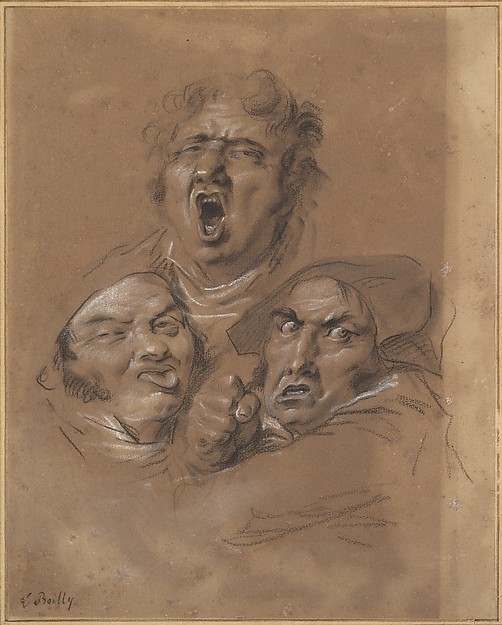Louis Léopold Boilly, Study of Three Heads