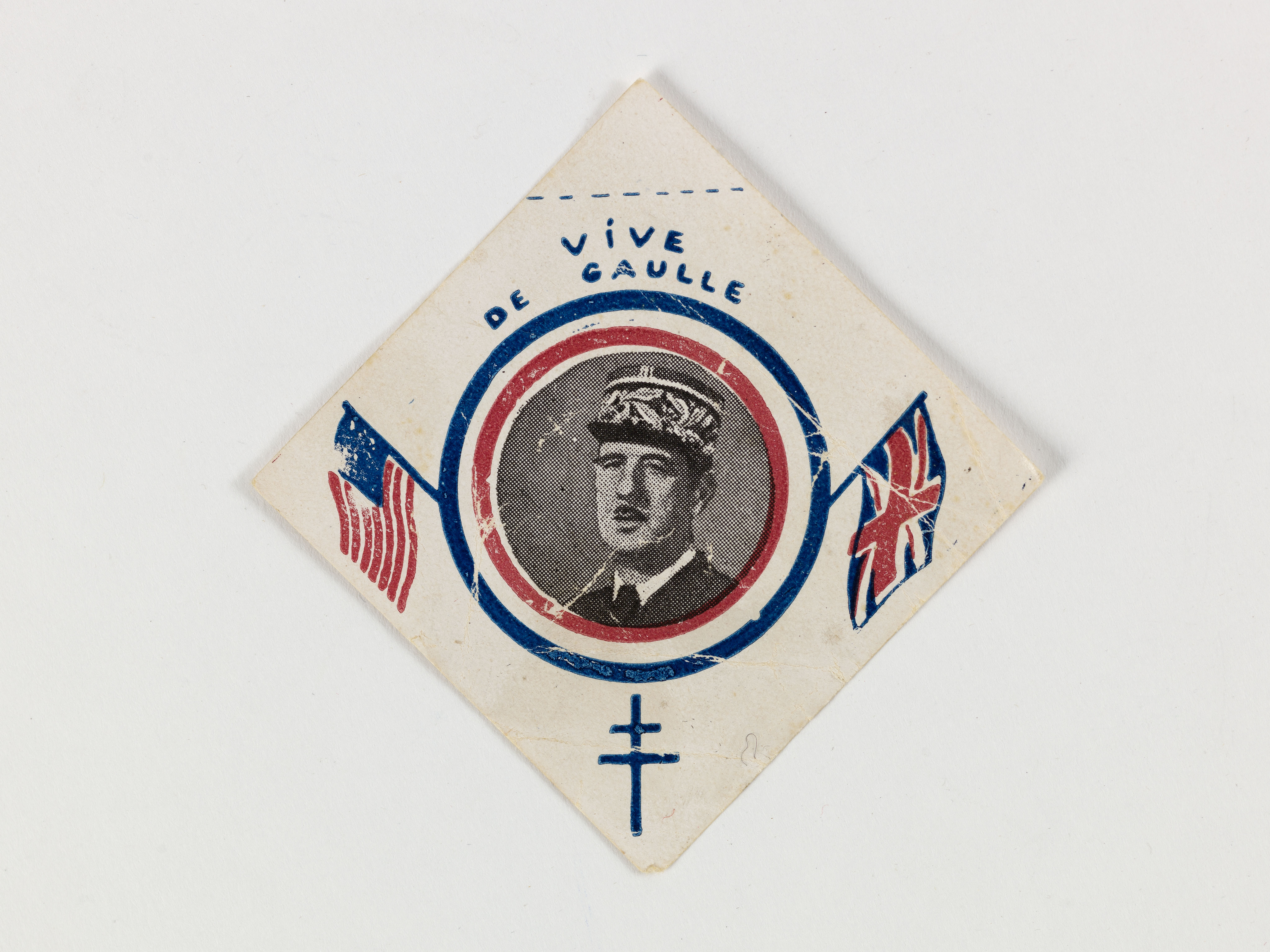 Inconnu, Petit portrait du général de Gaulle à épingler