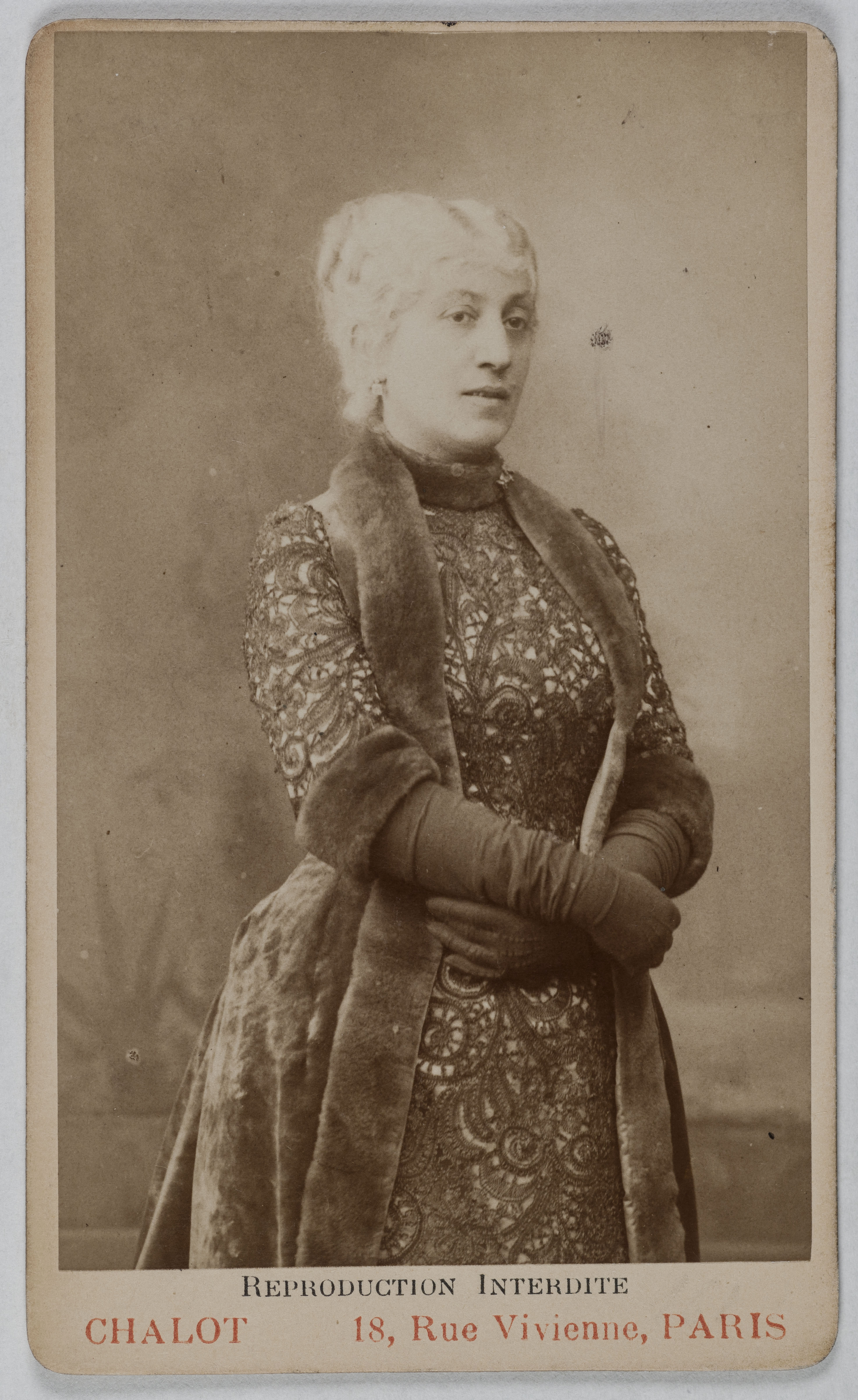 Anonyme, Portrait de Léontine Fromentin (L. Devaux), (1840-1887), (actrice)