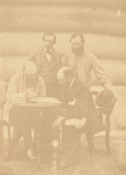 Unknown, [Group portrait of four men, India]