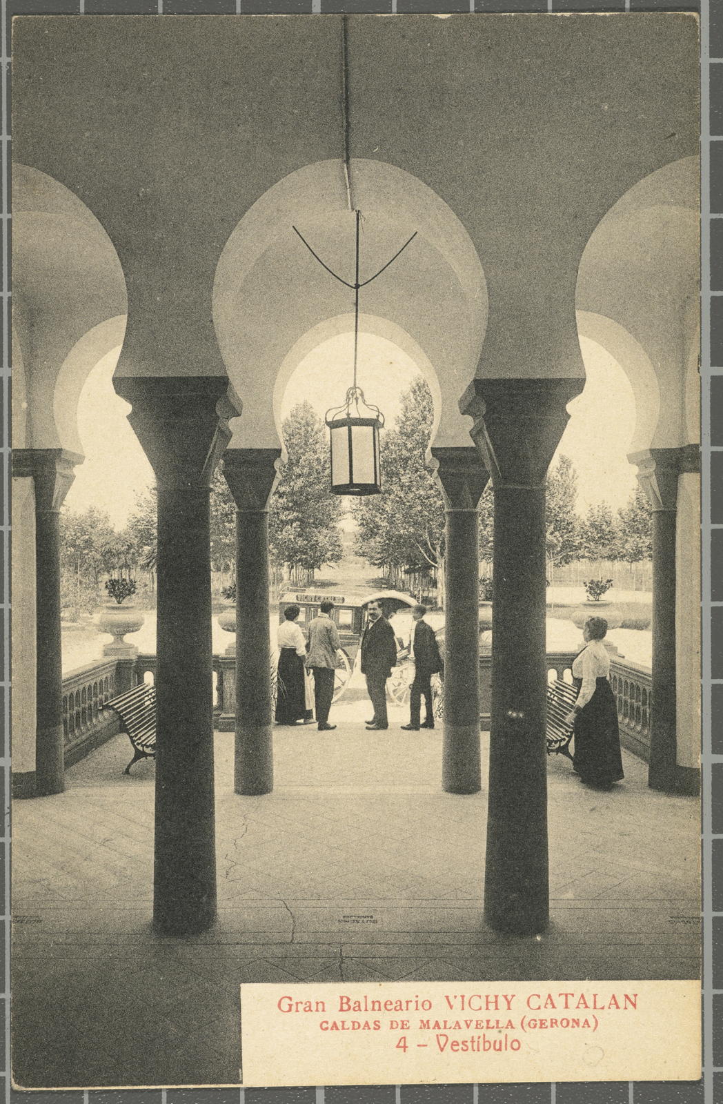 Josep Thomas Bigas, Gran Balneario VICHY CATALAN CALDAS DE MALAVELLA (Gerona ) 4 - Vestíbulo