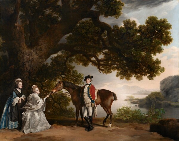 George Stubbs, Captain Samuel Sharpe Pocklington with His Wife, Pleasance, and possibly His Sister, Frances