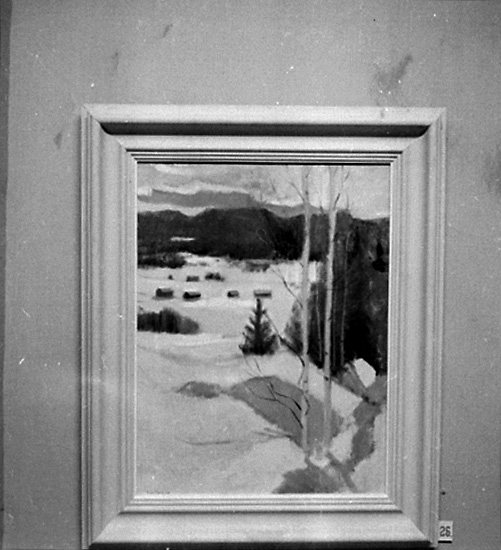 Knut Borg, Tavla. Inga Berg’s exhibition. Wallin