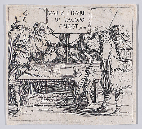 Jacques Callot, Frontispiece, from "Varie Figure" (Various Figures)