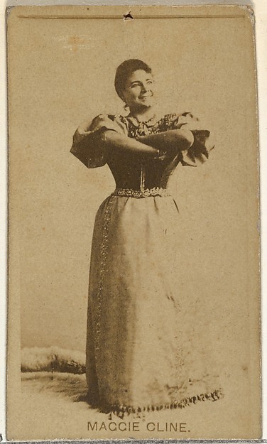 W. Duke, Sons & Co., Maggie Cline, from the Actors and Actresses series (N145-8) issued by Duke Sons & Co. to promote Duke Cigarettes