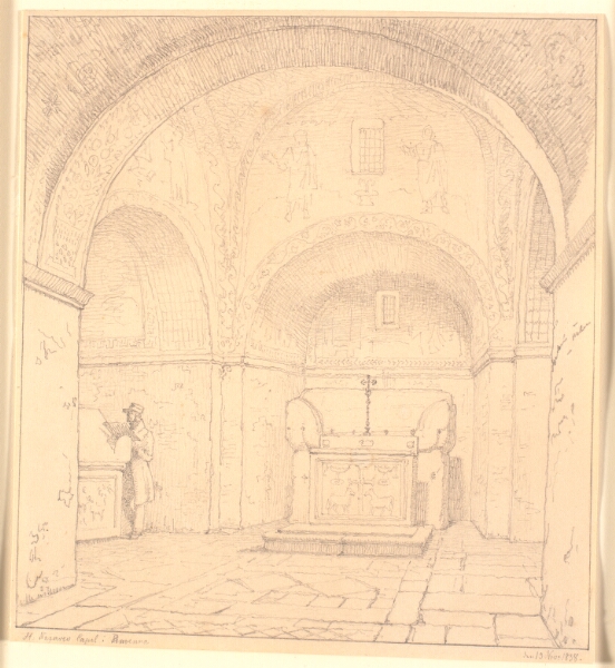 Christen Købke, Galla Placidias' grav i St.Nazareo Capel i Ravenna