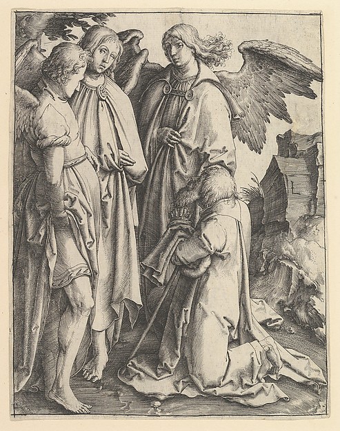 Lucas van Leyden, Abraham and Three Angels
