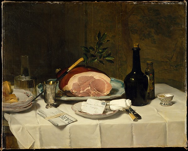 Philippe Rousseau, Still Life with Ham