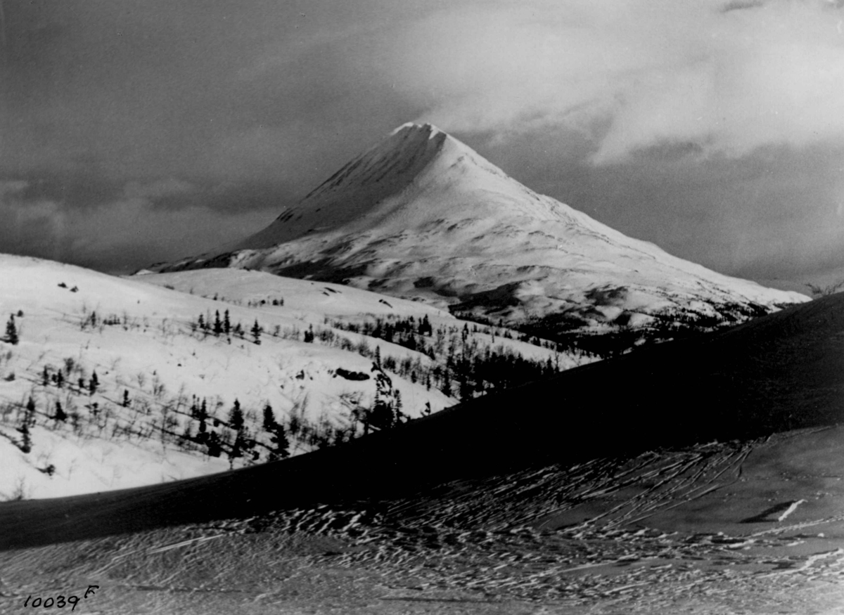 Anders Beer Wilse, Oversiktsbilde med Gaustatoppen.