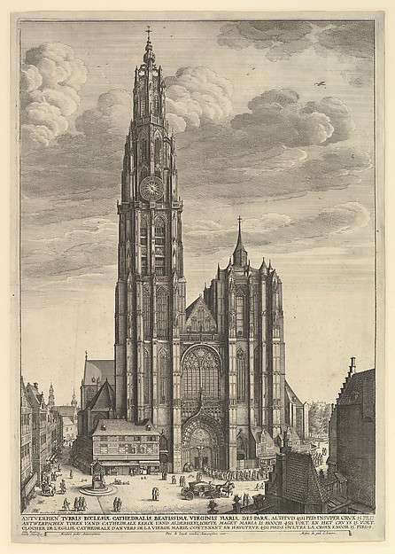 Wenceslaus Hollar, Antwerp Cathedral (Prospectvs Tvrris Ecclesiæ Cathedralis)