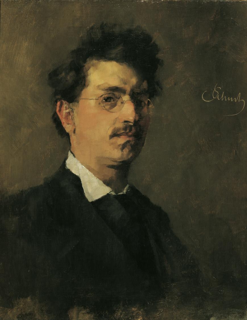 Carl Schuch, Self-portrait