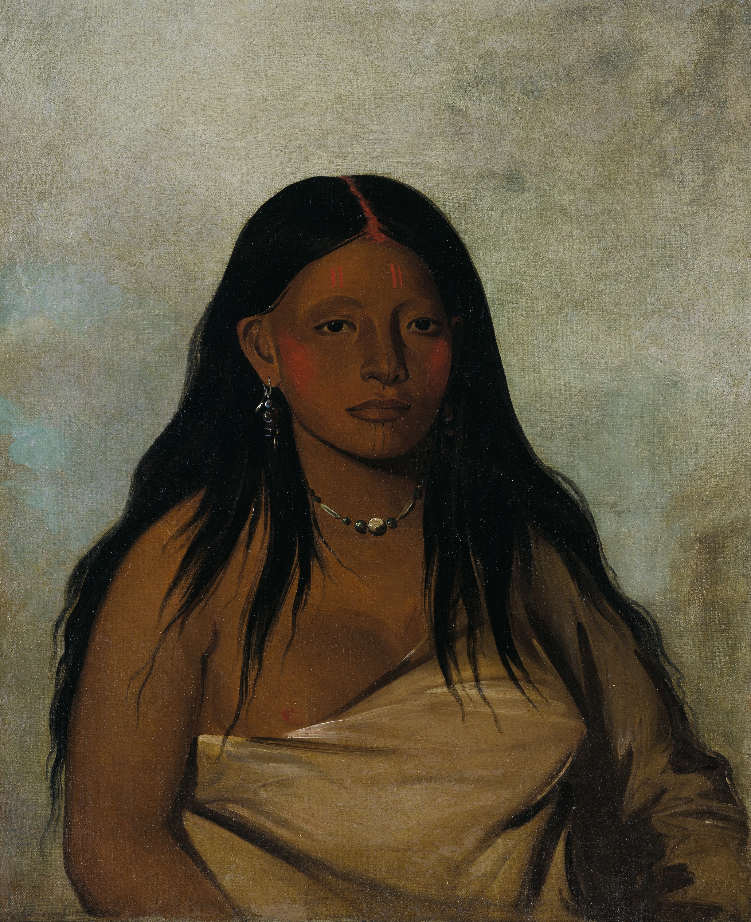 George Catlin, Shé-de-ah, Wild Sage, a Wichita Woman