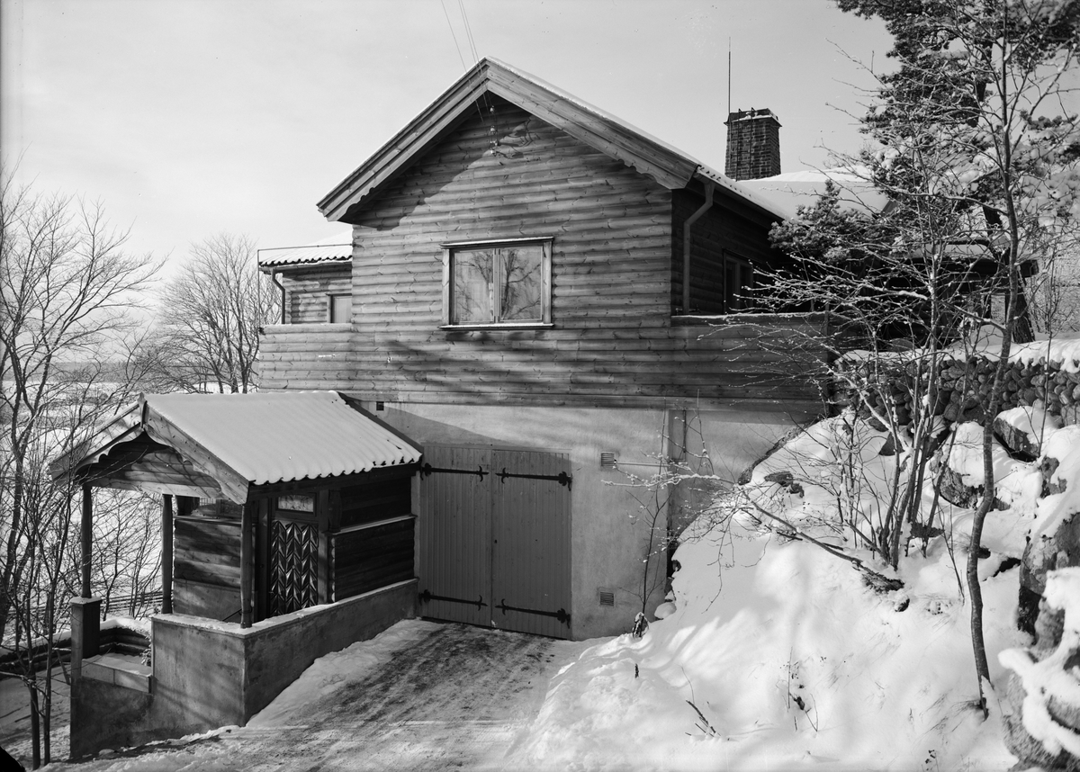 Paul Sandberg, Garage - byggmästaren Anders Diös villa, Vårdsätravägen, kvarteret Aspen, Graneberg, Sunnersta, Uppsala 1935