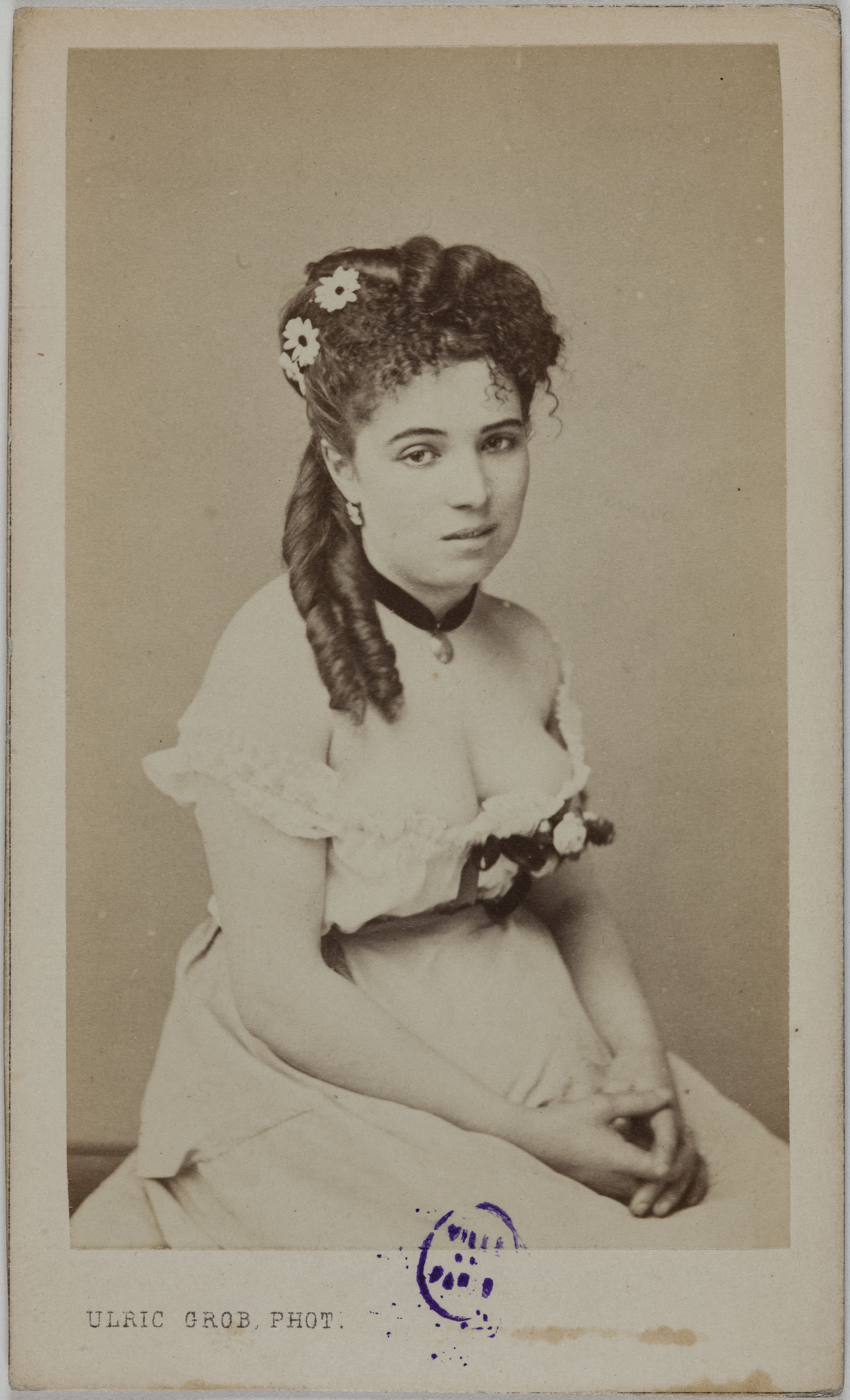 Ulric Grob, Portrait d’Augustine (actrice au Théâtre des Bouffes)