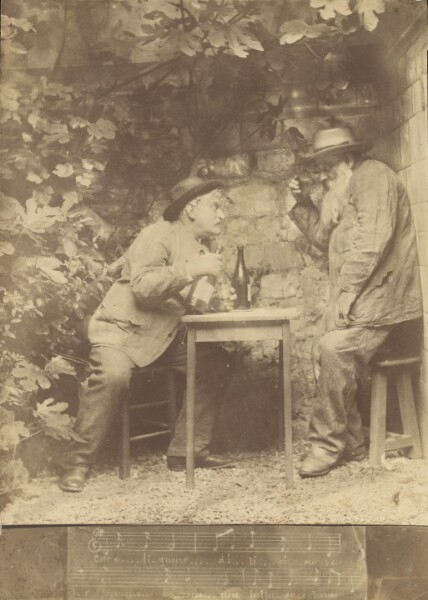Unknown, [Two men drinking]