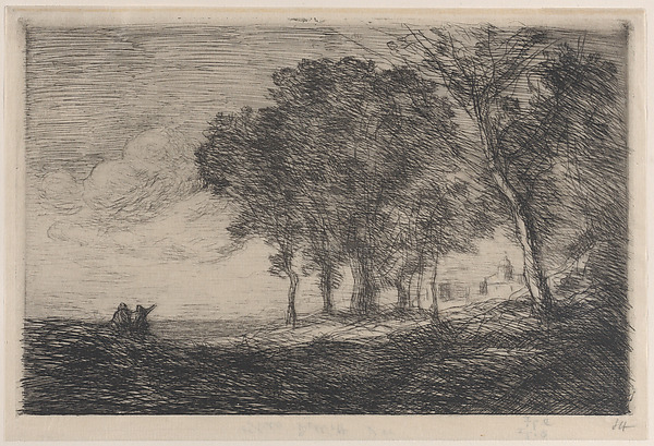 Camille Corot, Italian Landscape (Paysage d'Italie)