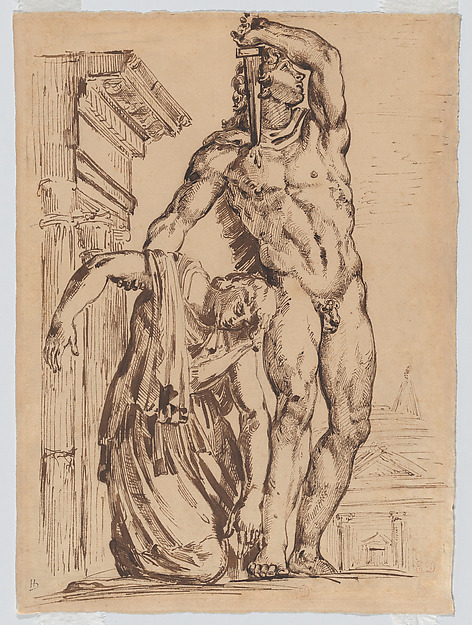 Eugène Delacroix, A Gaul Killing Himself and His Wife, after Perrier