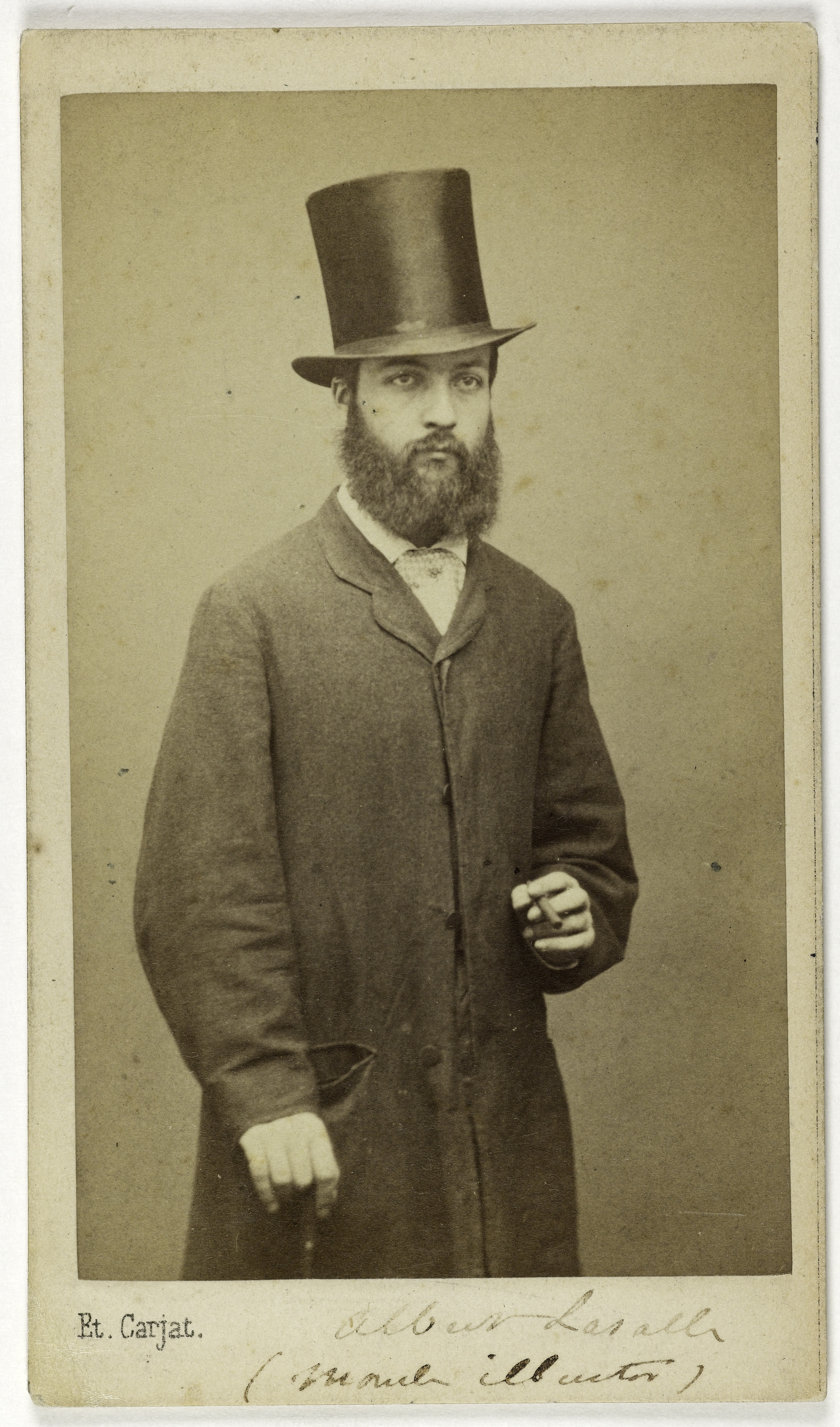 Carjat & Cie, Portrait de Albert de Lasalle, journaliste, critique et historien de la musique.