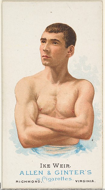 Allen & Ginter, Ike Weir, Pugilist, from World's Champions, Series 1 (N28) for Allen & Ginter Cigarettes