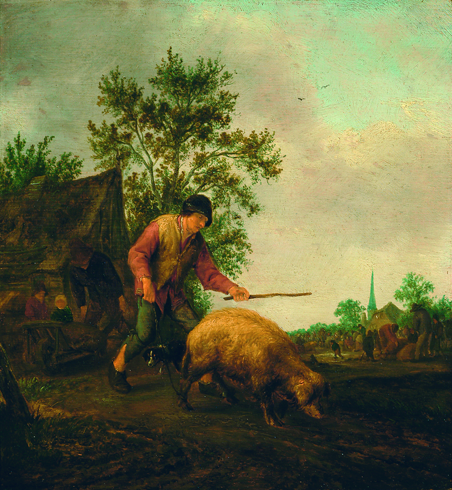 Adriaen van Ostade, Boer met varken