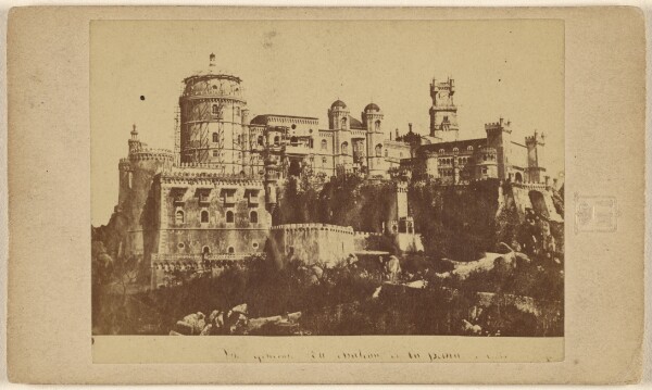 Unknown, [Unidentified castle with scaffolding, in Italy or Germany]