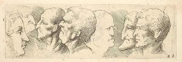 Wenceslaus Hollar, Head studies