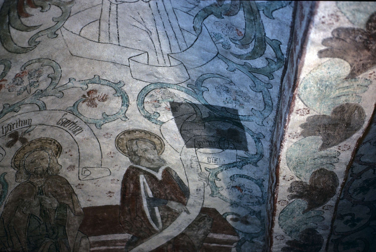 Rune Hammarling, Kalkmålning i Viksta kyrka, Viksta socken, Uppland 1986