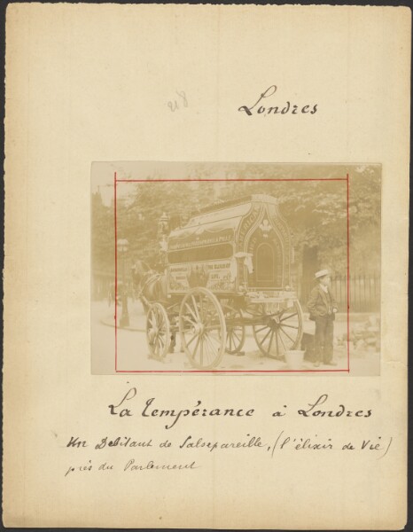 Unknown, [Wagon advertising "Elixir of Life" pills]