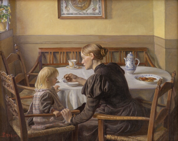 Fritz Syberg, Moder og datter
