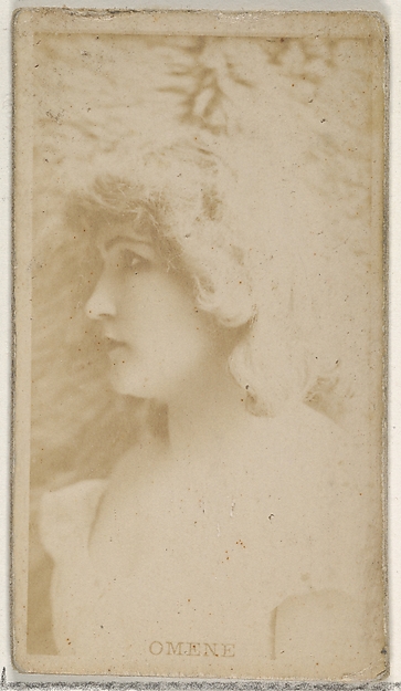 Allen & Ginter, Omene, from the Actors and Actresses series (N45, Type 8) for Virginia Brights Cigarettes