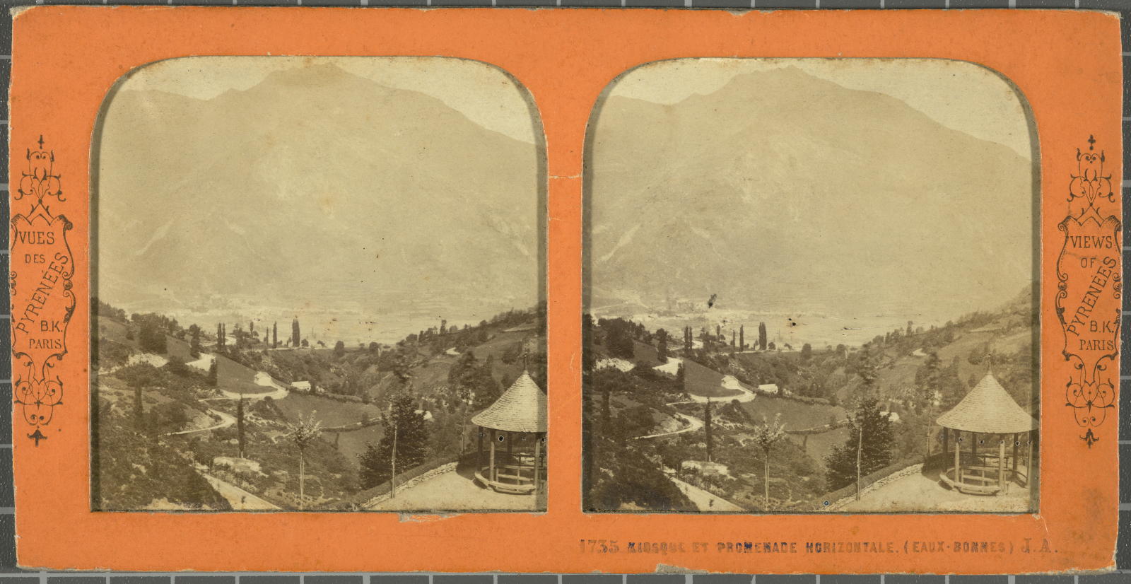 Desconegut, [panorama of a walk] B.K. Editeur